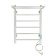The electric heated towelputor "Sanprise" Aurora P6, 400x600 mm, right, white