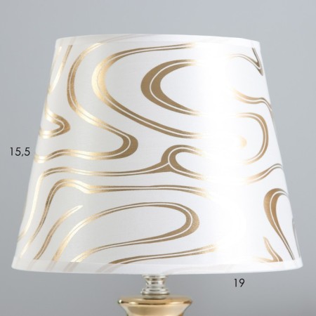 Board lamp "Nicole" E14 40W Gold white 20x20x33cm Risalux-2