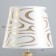 Board lamp "Nicole" E14 40W Gold white 20x20x33cm Risalux