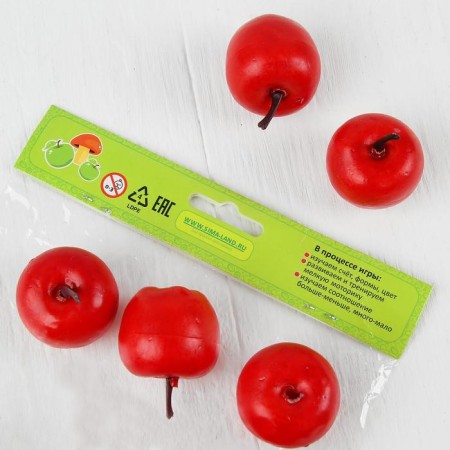 Counting Set "Red Apples", 12 pcs., Apple: 3.5 × 3 cm-4