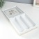 Casket tree with divisions "Dining objects" white with gold 26x24x6.8 cm