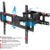 ARM Media LCD-418, up to 35 kg, 32-65 ", wall-mounted, turn and tilt, black