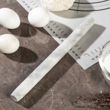 Magistro marble rolling pin, 25 × 2.2 × 2.2 cm, white color
