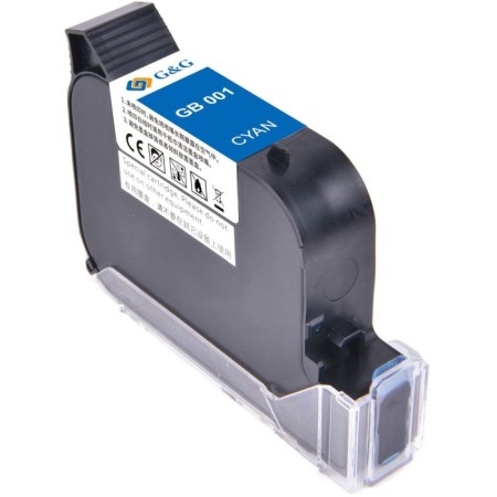 Cartridge G&G GB-001C, for G&G GG-HH1001, 42 ml, blue color