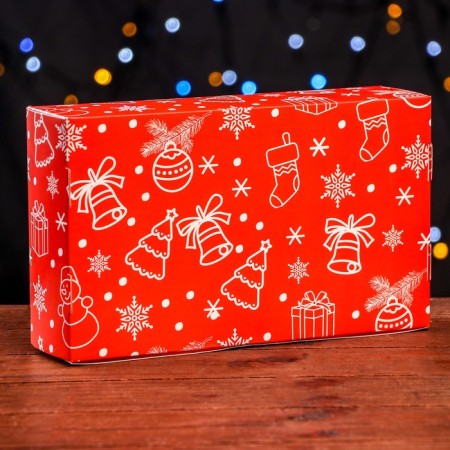 The box is folding, under 5 eclairs "festive mood", 25.2 x 15 x 6.6 cm-1