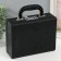Casket to the leatherette for jewelry "Case. Crocodile leather" Black 18.5x24x9 cm