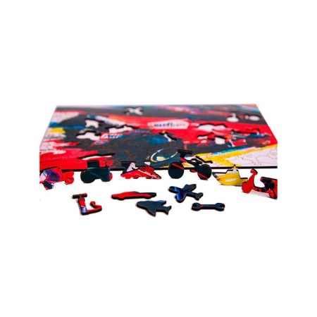 Figure puzzle “Racing car”, 120 parts, 28 × 20 cm-2
