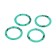 Set of gaskets "Suprimplast", 1 1/4 ", 42 x 33 mm, h = 2 mm, non -absorbest paronyte, 4 pcs.