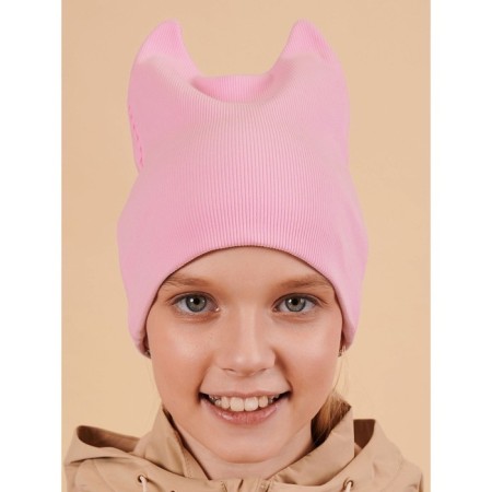 Children's hat, size 51-52, pink color