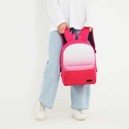School textile school with a white gradient, 38x29x11 cm, pink color, lightning department-8