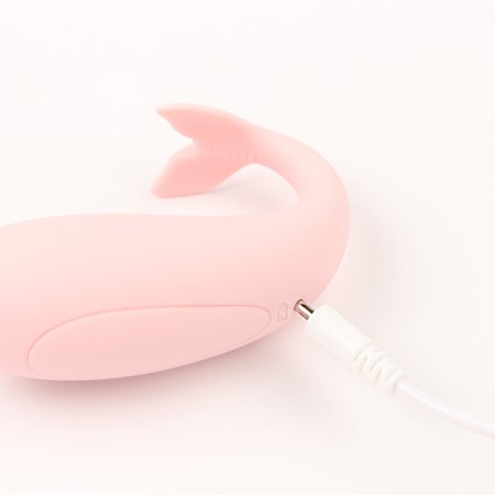 Vibroyaite with clitoral stimulation, G Spot, ZU USB, App control, Soft silicone, pink 106193-3