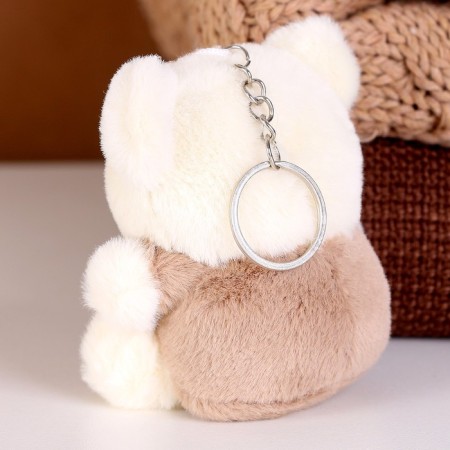 Soft toy "Bear" on the key fob, 10 cm, color mix-2