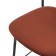 Semi -bank chair Eirill, 555 × 475 × 900 mm, velor, brick color