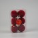 Set of balls plastic D-6 cm, 6 pcs "Bjorn" mesh, red