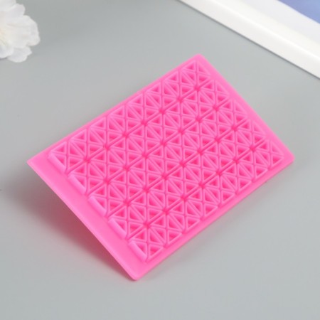 Plastic stamp "Square of triangles" 12.8x7.5 cm-1