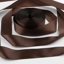 Satin tape, 50 mm × 100 ± 5 m, chocolate color