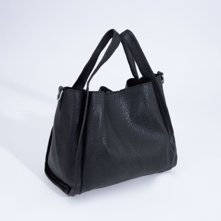 Bag Women's Tout on the button, a cosmetic bag with a zipper, black color-2