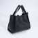 Bag Women's Tout on the button, a cosmetic bag with a zipper, black color