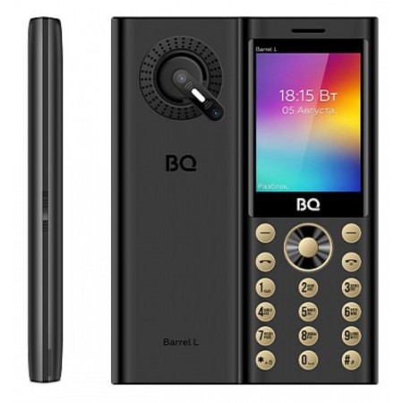 Cell phone BQ M-2458 Barrel L Black Gold-1