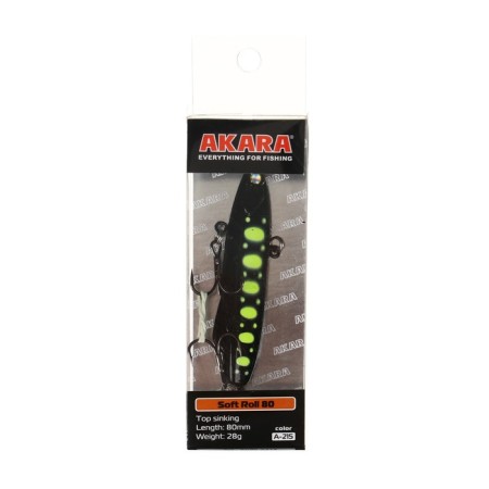 Akara wobbler Ratteline Soft Roll 8 cm, color A215, 28 g-1