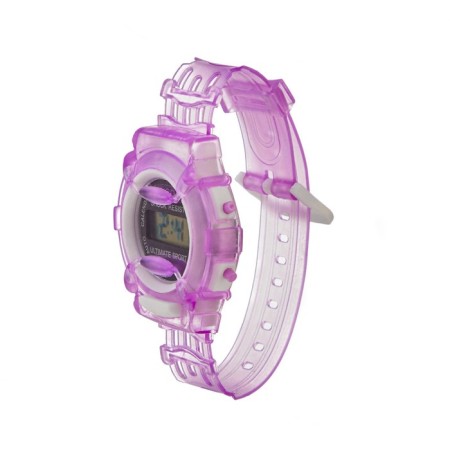 Watch of washing electronic, children, D-4 cm, L-22 cm strap, lilac-1