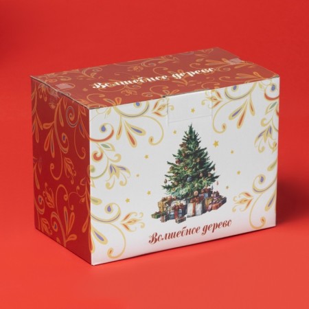 New Year's Dolyana Magic Wood, 16.8 × 12 × 9 cm, red color-6