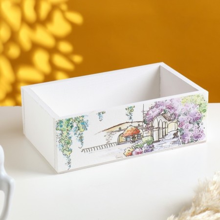 Kashpo Floristic Wooden "Provence No. 3" 24.5x14.5x8 cm