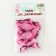Decor for creativity "Butterfly", two -layer, set of 12 pcs., Size 1 pc. - 5 × 4 cm, pink color
