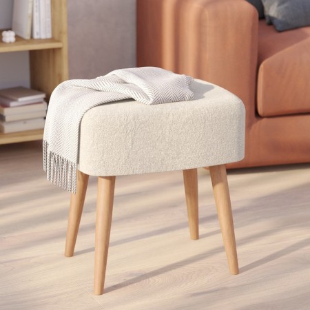 Bangage "Polly", 440 × 340 × 450 mm, Shenill fabric, beige color