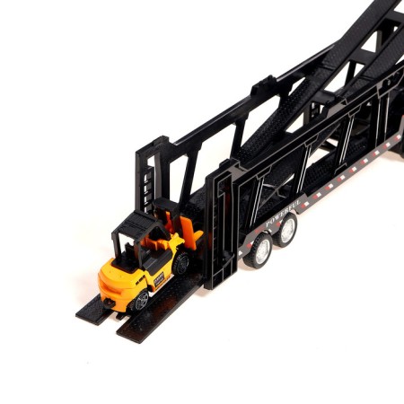 Metal truck "Carrier", inertia, with 6 machines-7