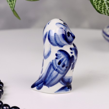 Souvenir "Owl Elf", Gzhel-3