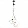 Suspended EVOLUCE lamp. Sle103183-03. Satturo. 3x60 watts, E27, 30x30x120 cm, black color