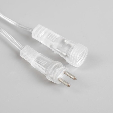 Garland "icicles" 2.5 × 0.5 m, IP65, transparent thread, 288 LED, white glow with a drain effect, 12 V effect-4