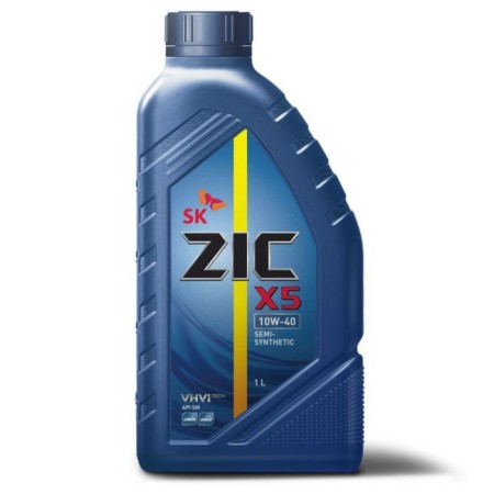 Motor oil zic X5 10W-40, API SP, semi-synthetic, 1 liter