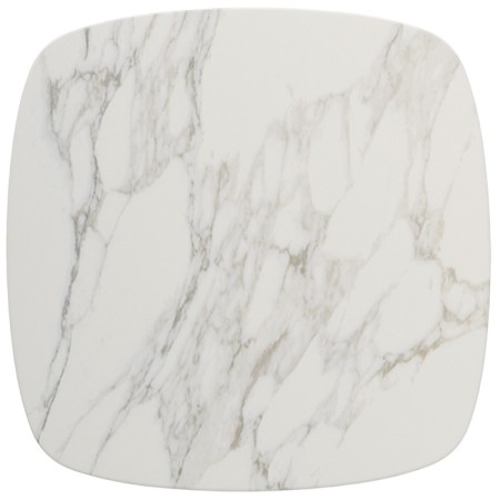 Journal table "Quadro", 600 × 600 × 418 mm, color white marble-2