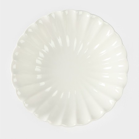 Cake for cakes and desserts Porcelain Magistro "Flower", D = 25 cm-2