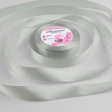 Satin tape, 20 mm × 23 ± 1 m, silver color No. 176