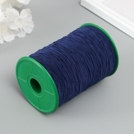 Spandex for beads, length 500 m, col. blue