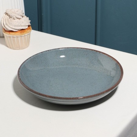 Pearl salad bowl, d = 21 cm, 700 ml, blue, porcelain