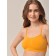 Female top on thin straps Top Spalla Stretta, size 48-50, mango color
