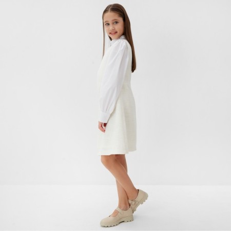 Платье для девочки MINAKU: PartyDress, цвет белый, рост 140 см-7