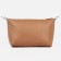 Cosmetic bag with a lining, brown color