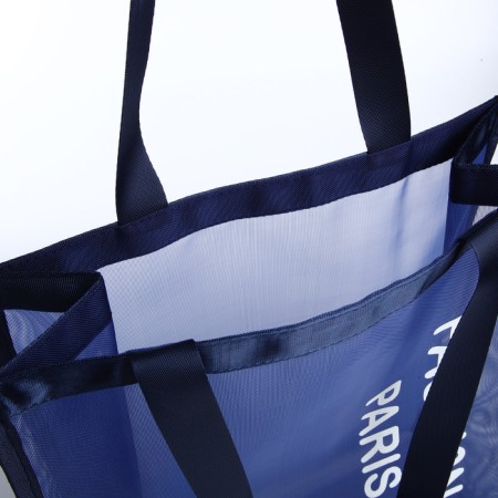 Household bag without fastening, blue color-2