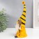 Polystone souvenir "Dwarf with a mushroom in a yellow striped cap" 25x11.5 cm