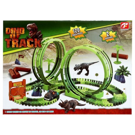 The flexible vehicle "Dino", a dead loop, lighting effects, works from batteries-10