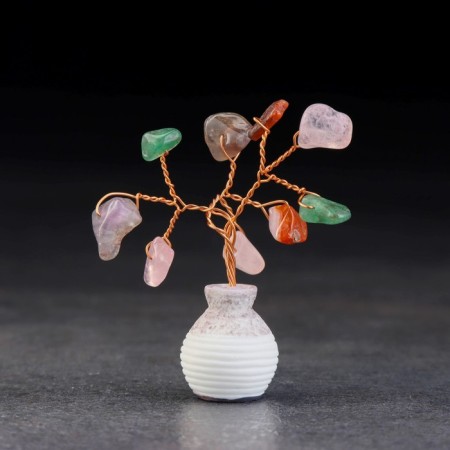 Souvenir "Tree of life. Gems", natural stone, 7 x 3 cm-1