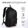 Youth backpack from lightning textiles, 3 pockets, headphone opening, black color