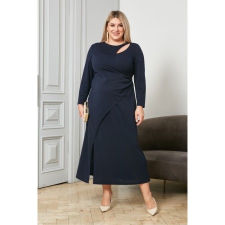 Women's dress, size 52, blue color-1