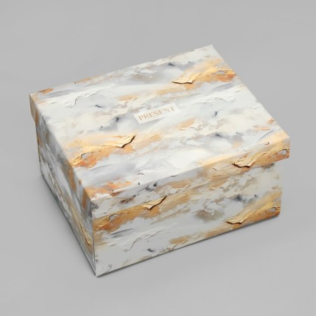 Gift folding box, packaging, “Present”, 31.2 x 25.6 x 16.1 cm cm-1