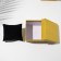 Gift box for bracelet/clock "Shine", 9 × 9, color gold